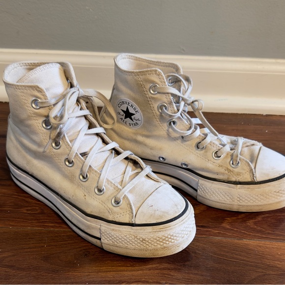 Converse Women's High-Top platform Sneakers - white - Picture 1 of 8